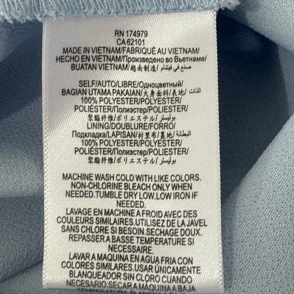 BCBGENERATION RUFFLE SLEEVE SQUARE NECK MINI DRESS IN BABY BLUE WOMEN'S‎ SIZE 0 - Picture 11 of 13